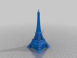 Final Eiffel Tower Simplified with Main arcs support