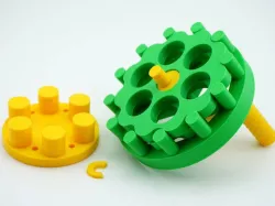 Fully-functional Hand-cranked Hypocycloid Speed Reducer Model