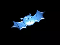Halloween Bat with Smile