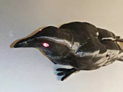Halloween Crow with illuminated eyes