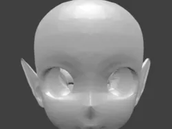head with elf ears