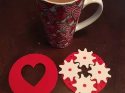 Heart Gear Coaster