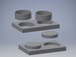 Hot plate for chocolate Dip-inator