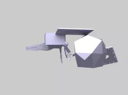Icosahedron-Project motorcycle near a 55-57 Coaster