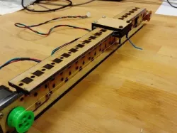 Lasercut I-beam linear axis, v1