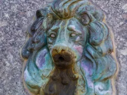 Lion fountain head