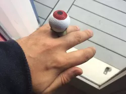 Mars Attacks eyeball ring