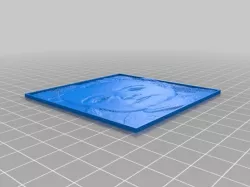 My Customized Lithophane (parametrized length and thickness)