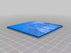 My Customized Lithophane (parametrized length and thickness)