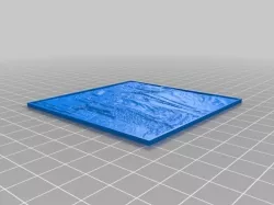 My Customized Lithophane (parametrized length and thickness)
