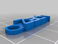 My Customized Message Keychain