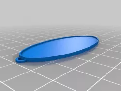My Customized Oval Keychain