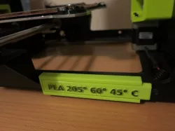 Name Plate or Filament Label for Lulzbot Mini