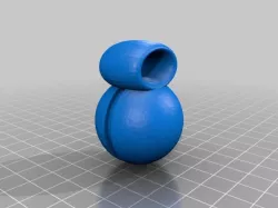 Pokeball Neckerchief Slide (woggle)