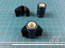 Prusa i3 MK2: V2 holder clips for Y-axis' igus drylin RJZM-01-08 bushings