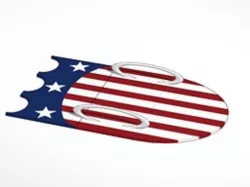 retro captain america sheild