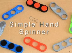 Simple hand spinner with miniature ball bearings