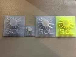 Stain Glass with Clear Filament and Beads