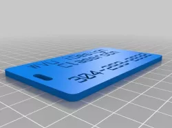 WVU iDesign Classroom luggage label