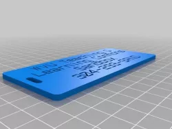 WVU TLC Sandbox luggage label