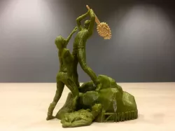Z Nation - Doc vs Zombie Statue