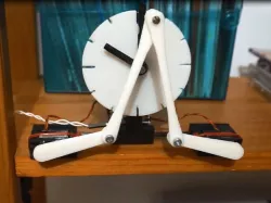 3D printed kinetic Servo clock
