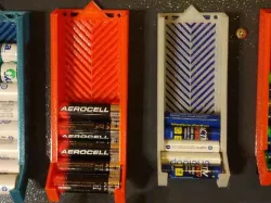 Battery holders AA and AAA for Obi-Pegboards