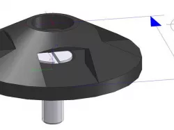 Cable Mount (Ziptie Anchor) Round 25mm, With M3 Screwhole