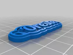 Customized Multiline Tag or Keychain