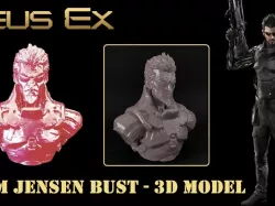 Deus Ex Mankind Divided - Adam Jensen Bust Remix