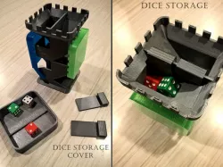 Dice Tower Cover and Dice Storage