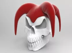 Evil Jester Skull