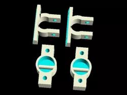 GPS pouch holder brackets for motorbike steering bar