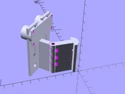 Hinged mount for an HC-SR04 sonar sensor
