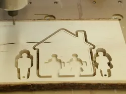 Home Key Ring Center - CNC VCarve PRO