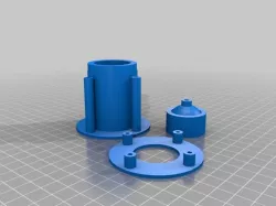 IKEA Lack Table enclosure porthole pass-through (with swivel filament guide)