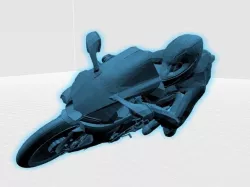 Posed Motorcycle rider R1M