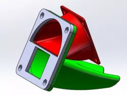 Radial fan adapter plate