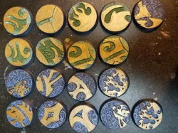 Silver Tower 32mm Warhammer Bases