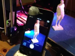 Sticky Stand for iPhone 4 or ? (Printers Tape Roll Tripod)