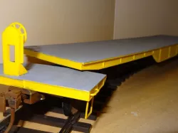 US 8-axle Heavy Duty Flat Car - 1/32 - Gauge I -OpenRailway
