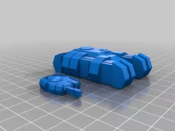 15mm Sci-Fi Alien Grav-APC with Rail Gun