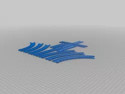 17mm wide train tracks