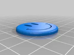 3cm smiley button