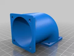 40mm to 40mm 90 degree fan elbow