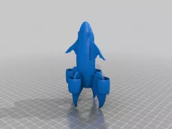Awesome Space Rocket Plane Ship Toy