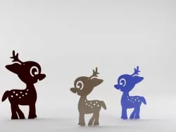 Christmas Tree Ornament - Cute Little Deer