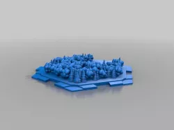 Dovetail Interlocking 3D Catan Terrain Pieces