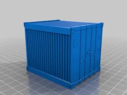 Half Size Shipping Container for 28mm Games