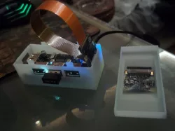 Pi Zero + Zero4U CCTV case